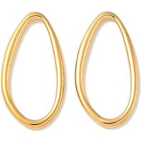 Anneaux de liaison en acier inoxydable 304 en forme de goutte, plaqués or 18K — Accessoires pour bijoux