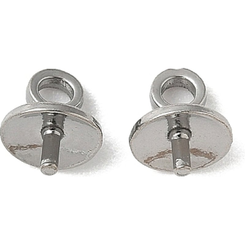 Bails à Perle en Acier Inoxydable 304 pour Perles à Moitié Percées