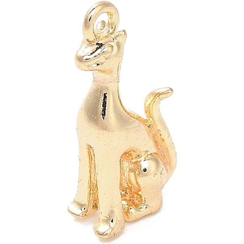 Charm en laiton pour chien, pendentif plaqué or 14K — Breloques et pendentifs