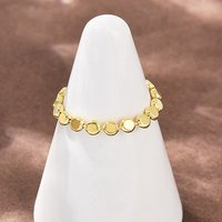 925 Sterling Silver Golden Finger Ring, 3mm, US Size 5