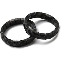Bracelet Élastique en Perles de Larvikite Naturel pour Femmes — Bracelet Femme