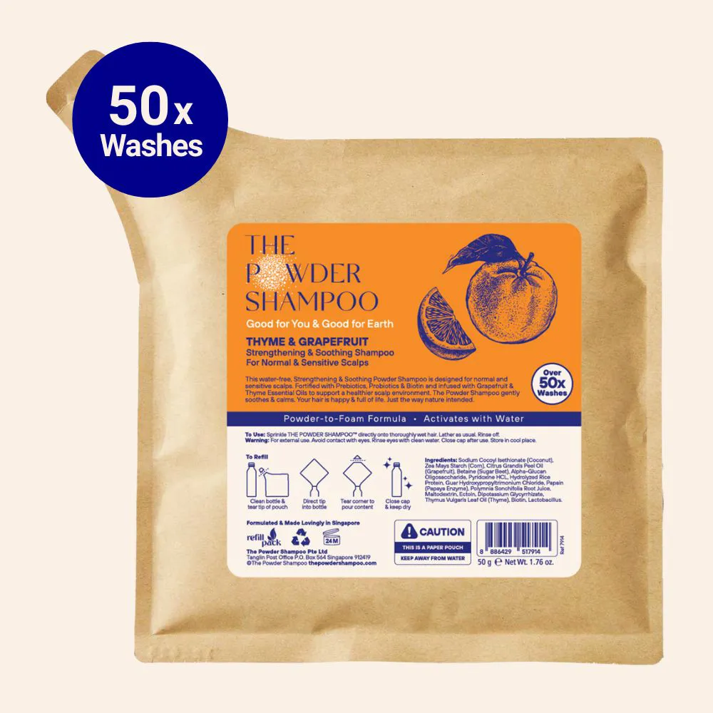 Shampooing fortifiant pour cuir chevelu normal et sensible Pamplemousse et probiotiques 50 g / 1,76 oz