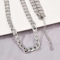 6MM Stainless Steel Cuban Link Chain Necklace for Women — Pendant Necklace