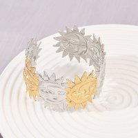 Bracelet Cuff en Acier Inoxydable 304 pour Femmes - Couleur Dorée et Argentée — Bracelet Femme