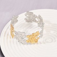 304 Stainless Steel Butterfly Cuff Bangle for Women — Bracelet Women