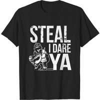 T-shirt d'équipe Steal I Dare Ya Softball Catcher pour hommes — T-shirts pour hommes