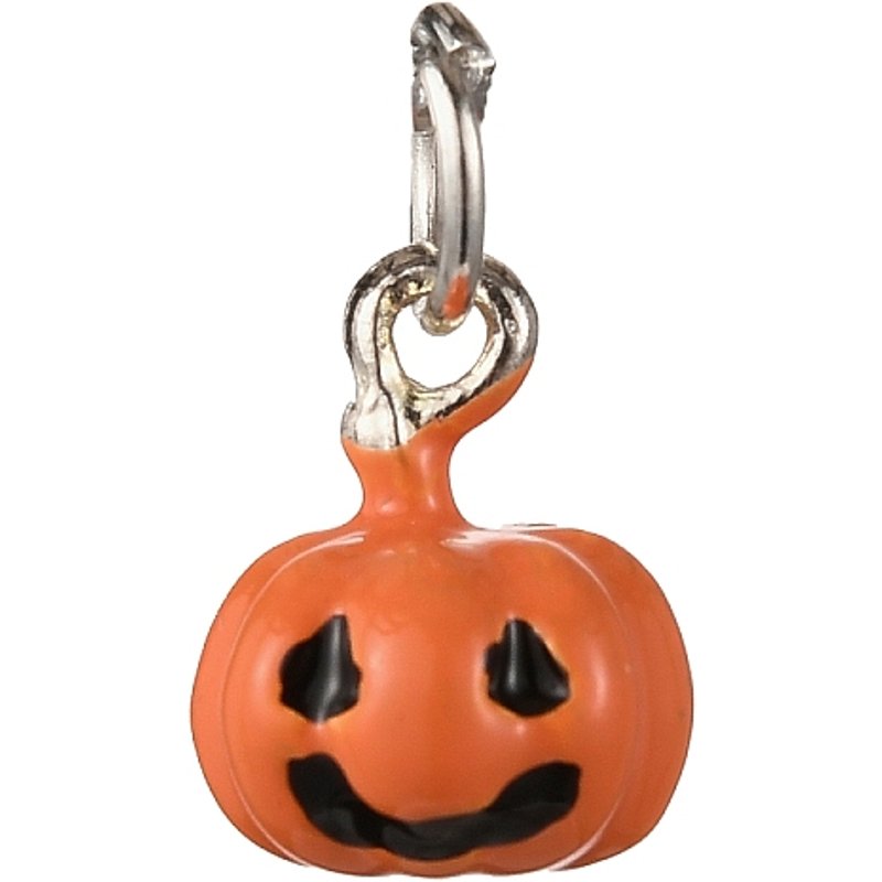 Charm en Émail Alliage Thème Halloween Citrouille avec Anneau de Saut — Breloques et pendentifs