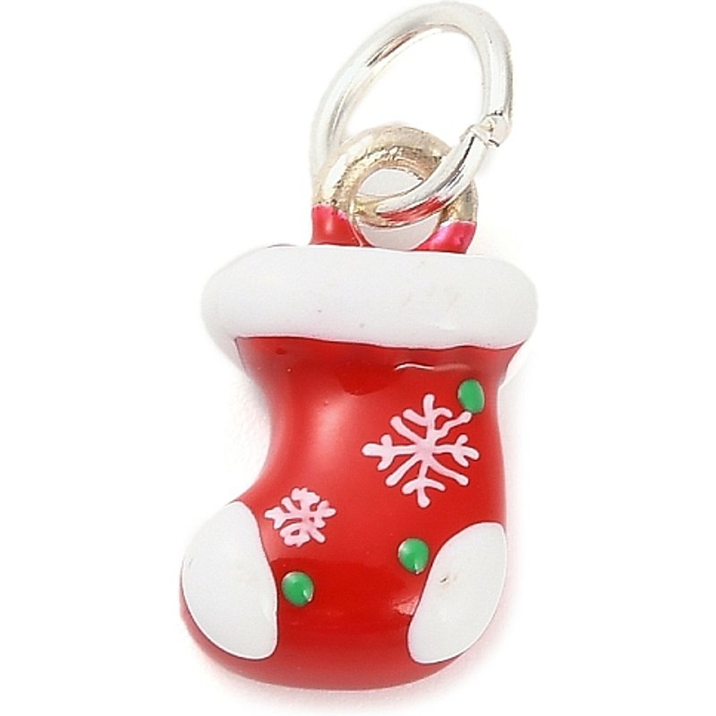 Pendentif en Émail Alliage Thème de Noël avec Anneau de Saut — Breloques et pendentifs