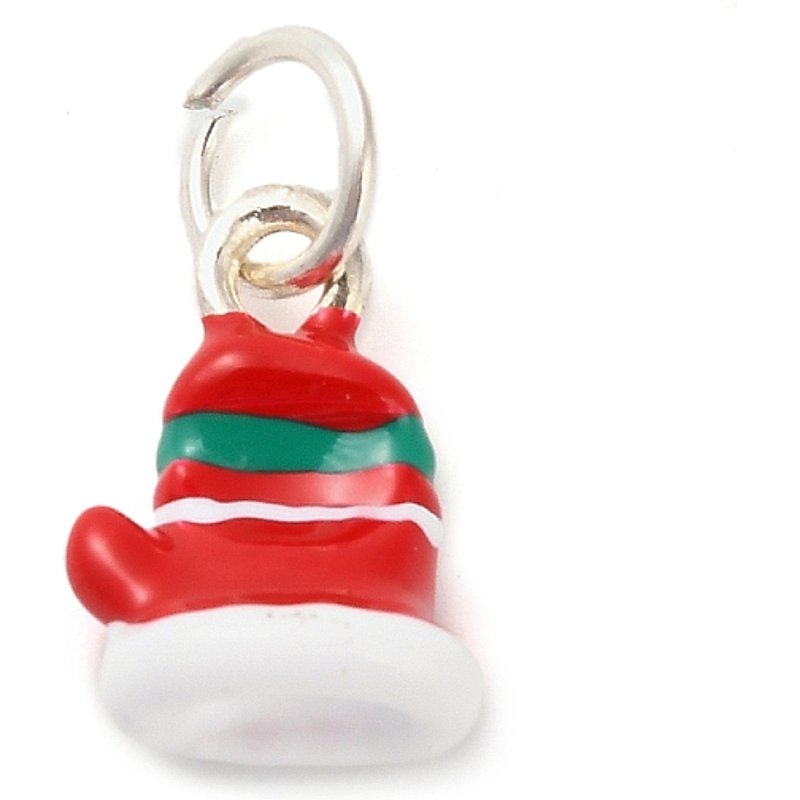 Pendentifs en Émail en Alliage sur le Thème de Noël avec Anneau — Breloques et pendentifs