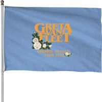 Drapeaux de Maison Greta Van Fleet Dreams In Gold Tour 2022 — Drapeaux décoratifs