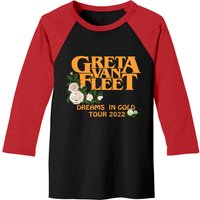 Greta Van Fleet Dreams In Gold Tour 2022 Baseball Tees for Men — Mens T Shirts