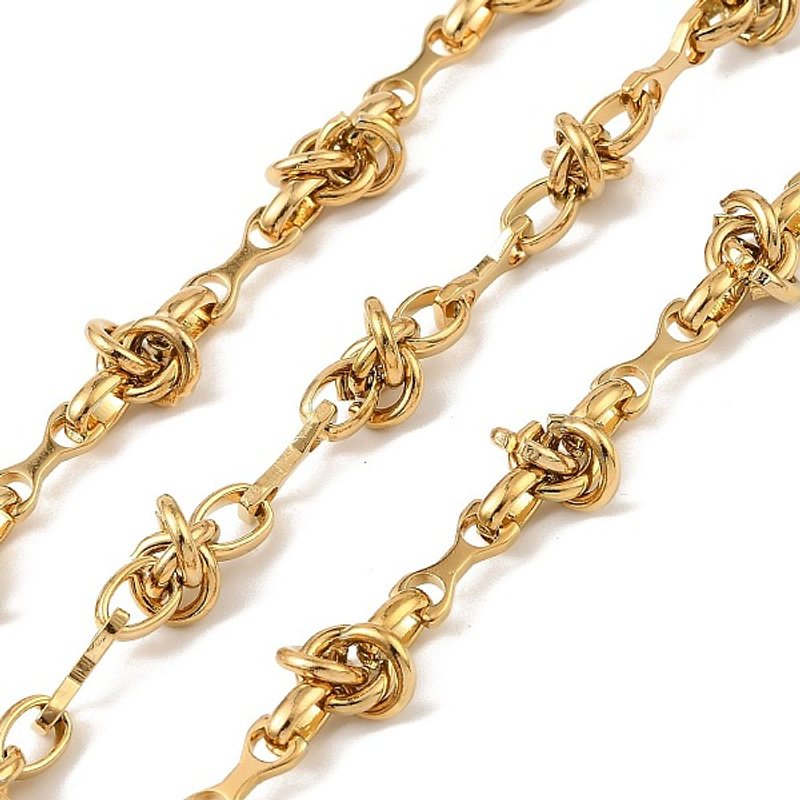 Chaînes en Acier Inoxydable 304 avec Plaquage en Or 18K