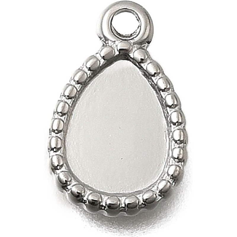 Pendentifs en Acier Inoxydable 304 en Forme de Goutte avec Trou de 1,4mm — Breloques et pendentifs
