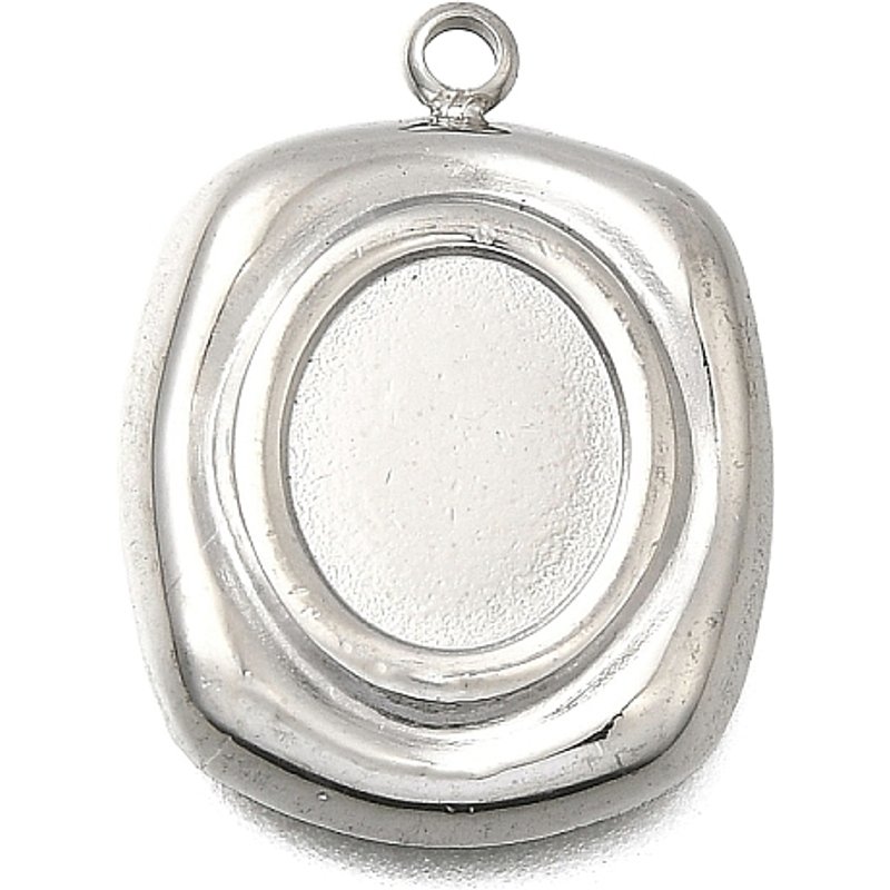 304 Stainless Steel Rectangle Pendants with 1.6mm Hole — Charms & Pendants