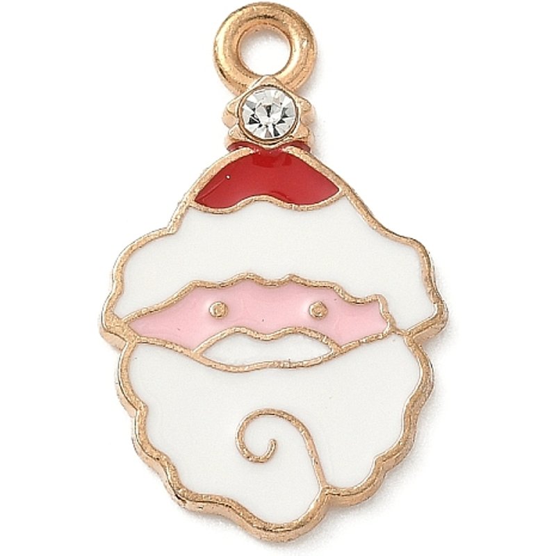 Pendentif en Alliage de Strass Santa Claus Thème de Noël — Breloques et pendentifs