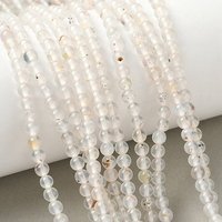 Brins de perles d'agate dendritique naturelle, Grade AB, rond, 4mm — Perles à bijoux