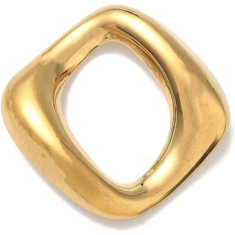 Anneaux de Liaison en Acier Inoxydable 304, Rhombus, Doré, 29x29x4mm — Accessoires pour bijoux
