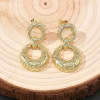 Boucles d'oreilles pendantes en laiton avec plaquage sur rack, sans cadmium ni plomb — Bijoux fantaisie