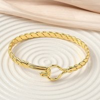 Bracelets en laiton pour femmes, plaqué or 18K, sans plomb ni cadmium — Bracelet Femme
