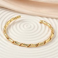 Bracelets en laiton pour femmes, design torsadé, plaqué or 18K — Bracelet Femme