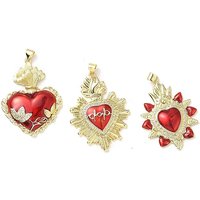 Pendentif Sacré-Cœur en Zircon Cubique Micro Pave en Laiton — Breloques et pendentifs