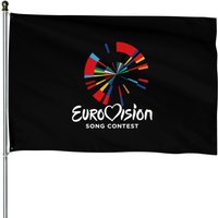 Eurovision Song Contest Logo House Flags - Double-Sided Print
