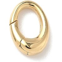 Brass Oval Spring Gate Rings - 24K Gold Plated — Jewelry Findings