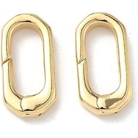 Brass Spring Gate Rings, Cadmium Free, 24K Gold Plated — Jewelry Findings