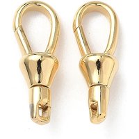 Attaches en laiton en forme de goutte, sans plomb, plaqué or 24K — Accessoires pour bijoux