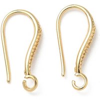 Crochets de Boucles d'Oreilles en Laiton, Sans Plomb, Sans Cadmium, Plaqué Or 24K — Accessoires pour bijoux