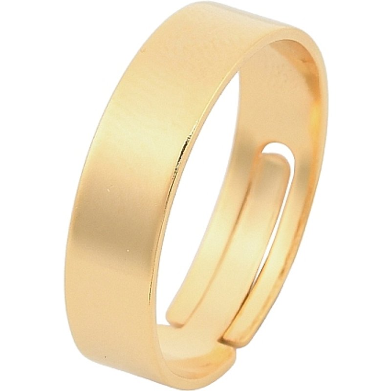 Réglages de Bague en Acier Inoxydable 316, Plaqué Or 24K — Accessoires pour bijoux