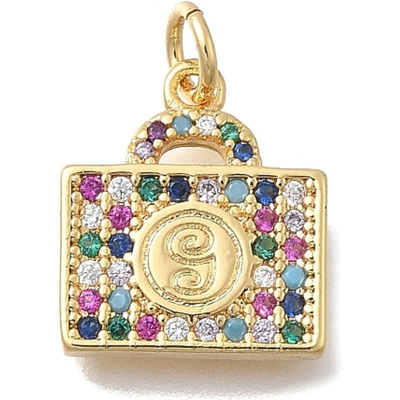 Brass Micro Pave Cubic Zirconia Camera Charm, 18K Gold Plated — Charms & Pendants