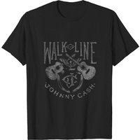 Johnny Cash Unisex Tee: Walk The Line for Men — Mens T Shirts