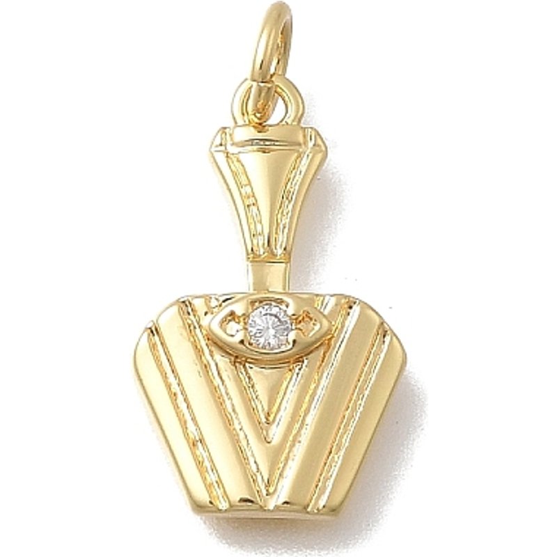 Pendentifs en laiton Micro Pave Zirconia Cubique, Plaqué Or 18K — Breloques et pendentifs