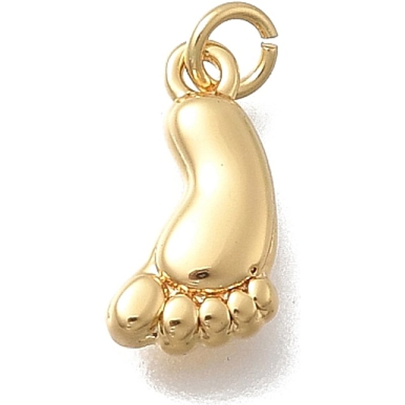 Charms en laiton, empreinte, sans cadmium, plaqué or 18K — Breloques et pendentifs