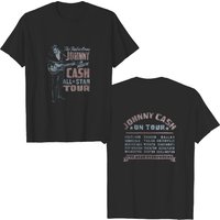 T-shirt unisexe Johnny Cash All Star Tour pour hommes — T-shirts pour hommes
