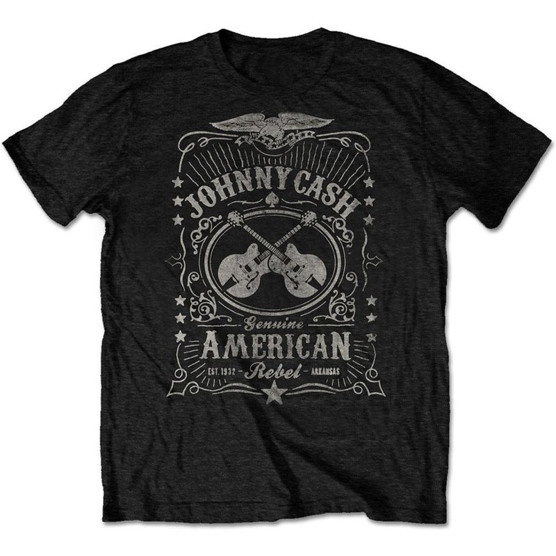 T-shirt unisexe Johnny Cash : American Rebel pour hommes — T-shirts pour hommes