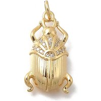 Brass Micro Pave Cubic Zirconia Insect Charms with Jump Ring — Charms & Pendants