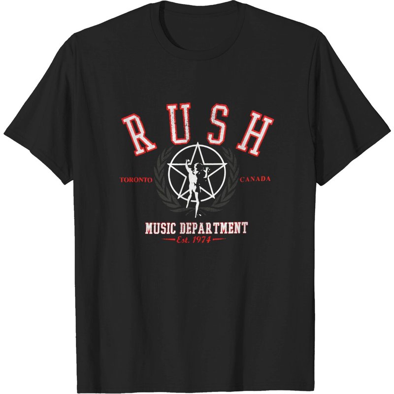 T-shirt unisexe Rush pour hommes en noir — T-shirts pour hommes