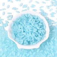 Opaque Colours Glass Seed Beads, Oval, Sky Blue, 9x4mm