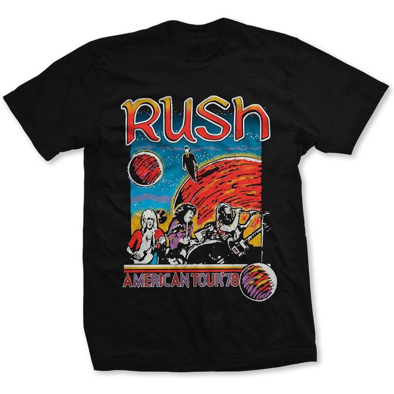 Rush Unisex Tee: US Tour 1978 for Men — Mens T Shirts
