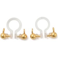 Trouvailles de boucles d'oreilles à clip en laiton, plaquées or 18K — Accessoires pour bijoux
