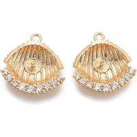 Brass Micro Pave Cubic Zirconia Peg Bails for Half Drilled Beads — Jewelry Findings