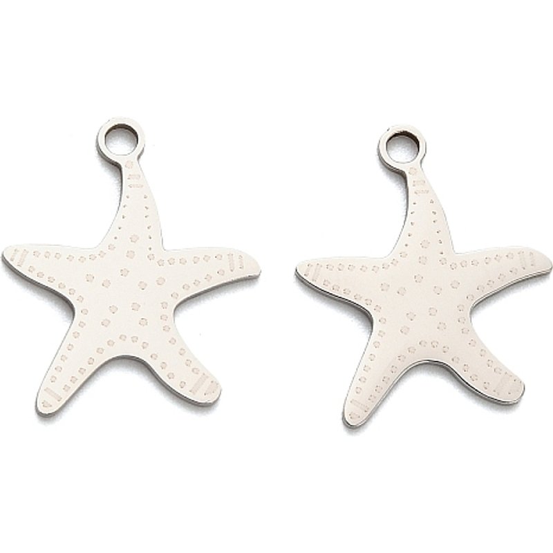 Pendentifs Étoile de Mer en Acier Inoxydable 201, Sans Cadmium, Nickel et Plomb — Breloques et pendentifs