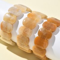 Bracelet Élastique en Perles de Jade Topaze Naturel pour Femmes et Hommes