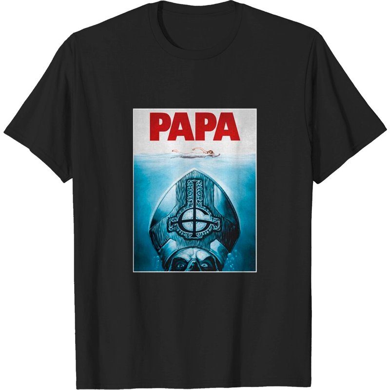 T-shirt unisexe Ghost : Papa Jaws pour hommes en noir — T-shirts pour hommes