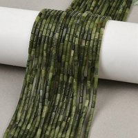 Brins de perles de jade du Sud de la Chine, colonne, 4-4,5mm — Perles à bijoux