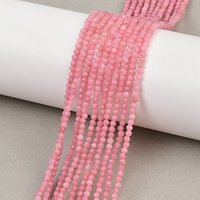 Fils de perles d'opale rose naturelle, facettées, rondes, 2-2.5mm — Perles à bijoux