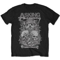 Asking Alexandria Unisex Skull Stack Tee for Men — Mens T Shirts