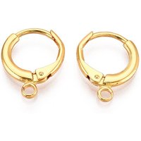 Trouvailles de boucles d'oreilles en argent sterling 925 doré avec boucle — Accessoires pour bijoux